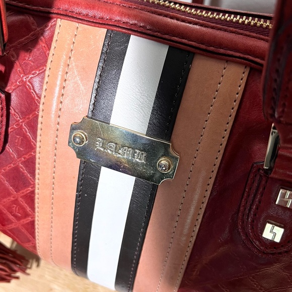 ❣️Reserved❣️LAMB Gwen Stefani Fadeout Satchel in Red Very Nice Condition! - Picture 4 of 14